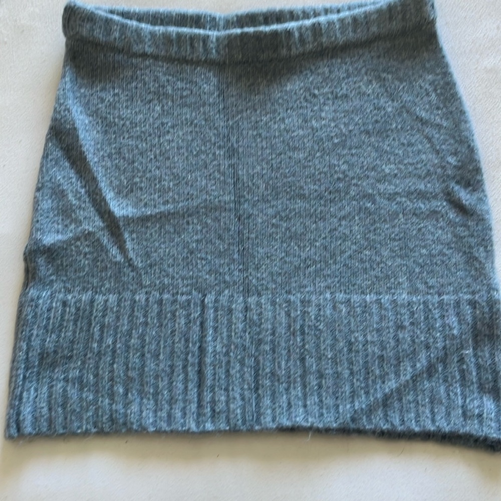 Woolen skirt, jeans blue. Size M